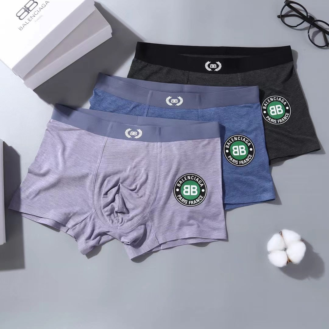 Balenciaga Circular Patch Men's Boxer Briefs - 3-Piece Box