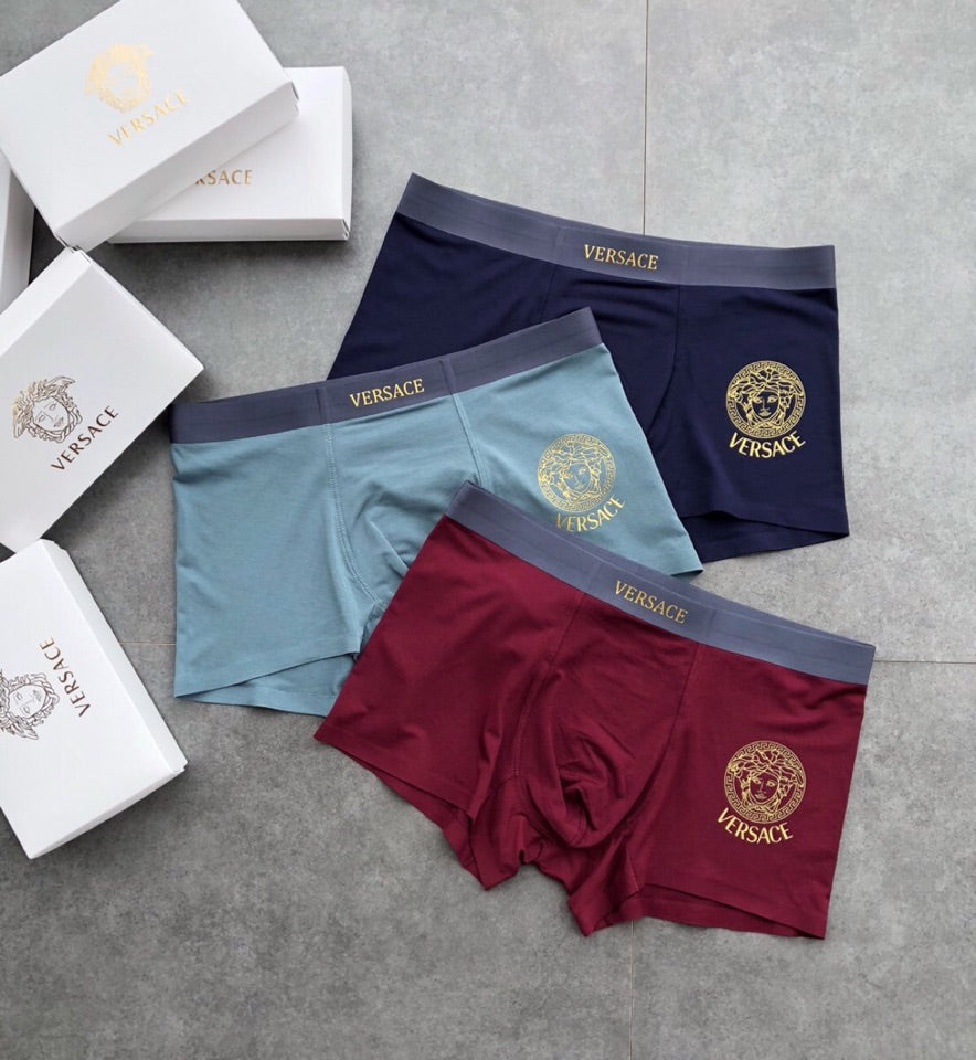Versace Contrast-Waistband Modal-Blend Boxer Briefs - Box of 3