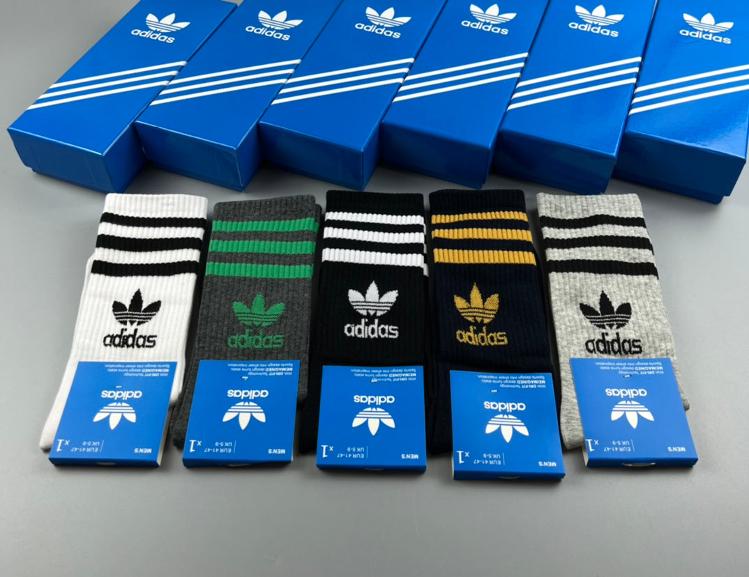 Adidas Striped Apparel - 5-Piece Box