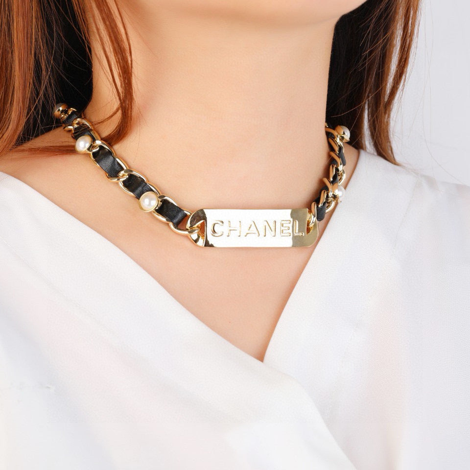 Martin Graham pendant necklace in polished metal-tone – main product view