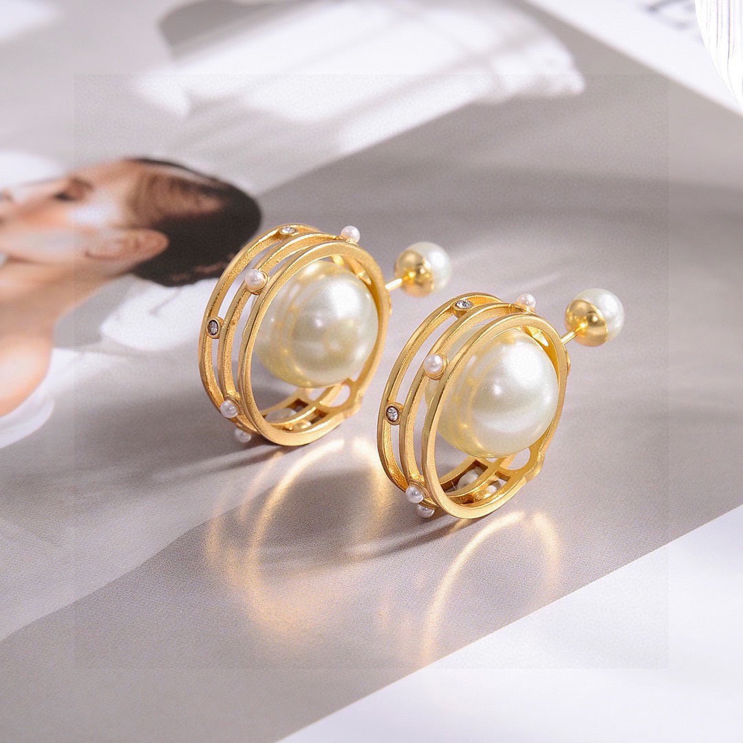 Martin Graham earrings in polished metal-tone – main product view