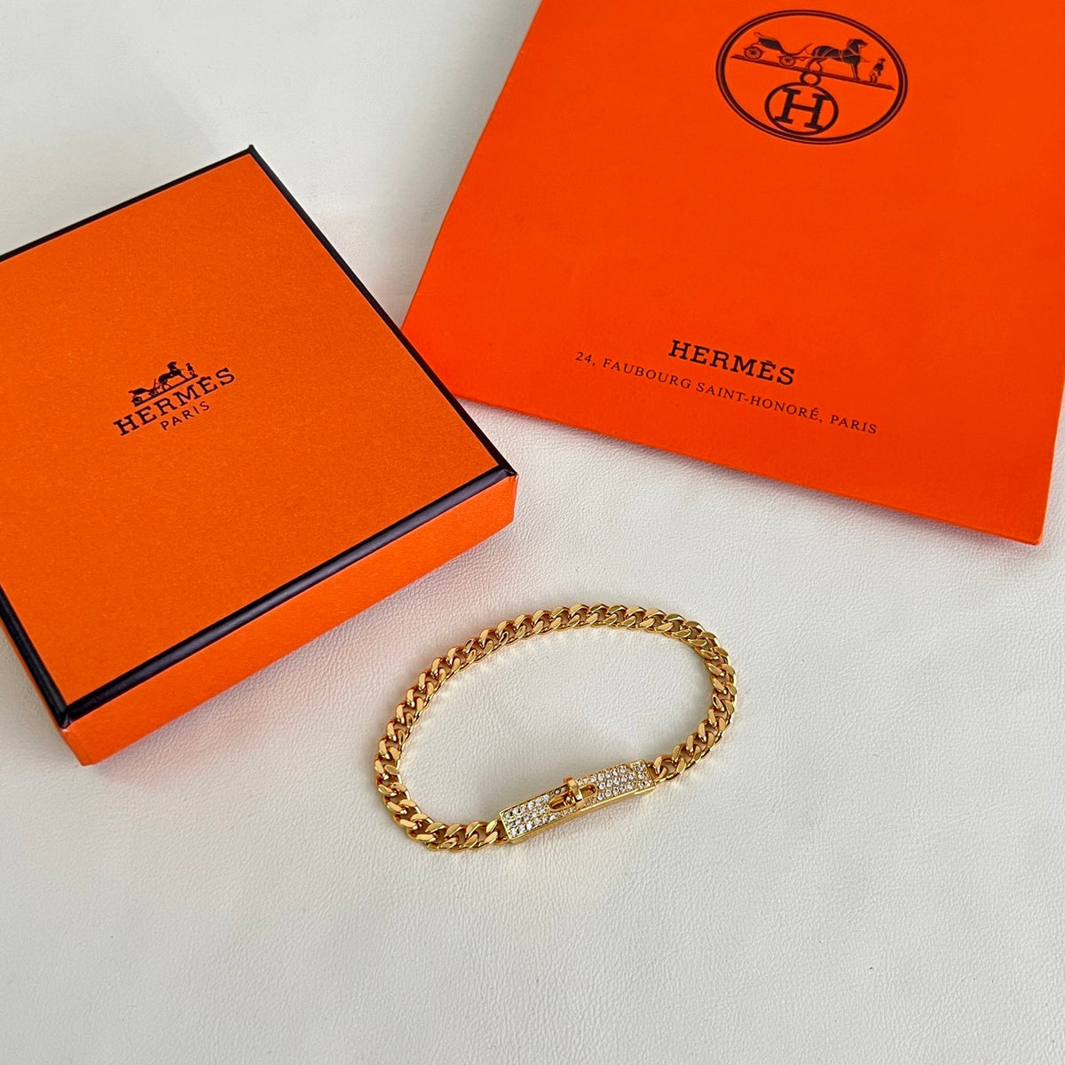 Martin Graham bracelet in polished metal-tone – main product view