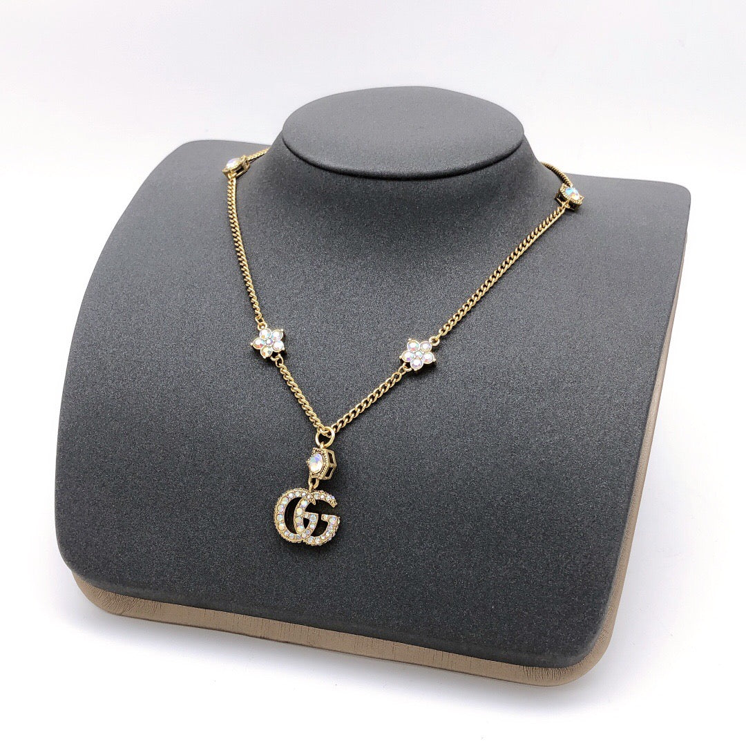 Martin Graham pendant necklace in polished metal-tone – main product view
