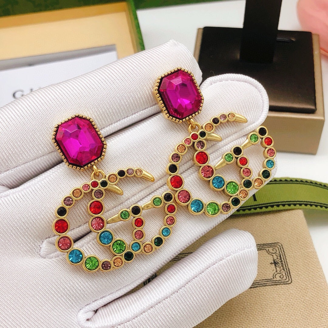 Martin Graham stud earrings in polished metal-tone – main product view