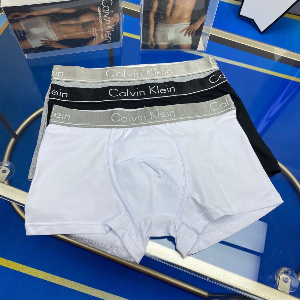 Calvin Klein Broad Logo Waistbands Men's Boxer Briefs
