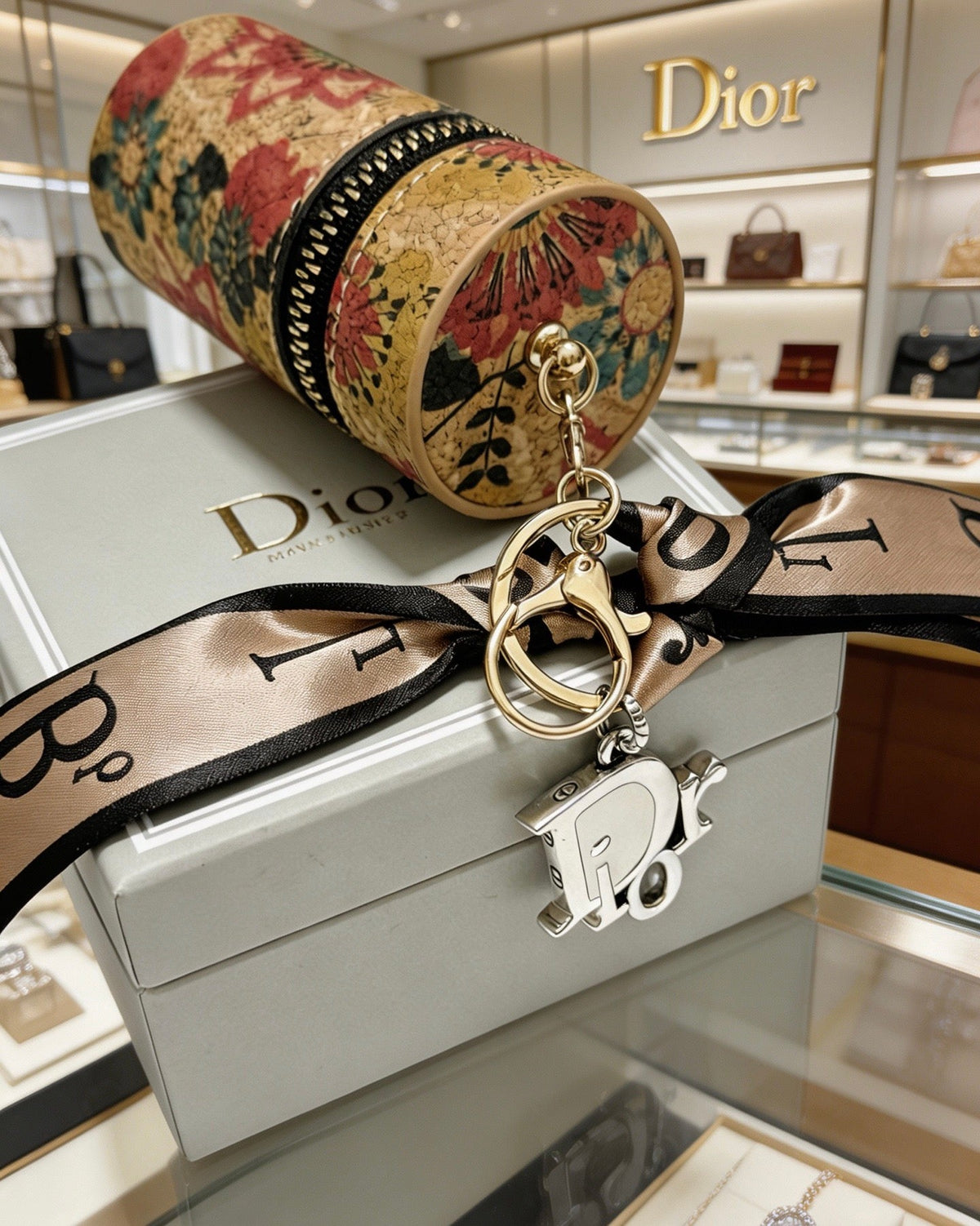 Martin Graham bag charm in polished metal-tone – main product view