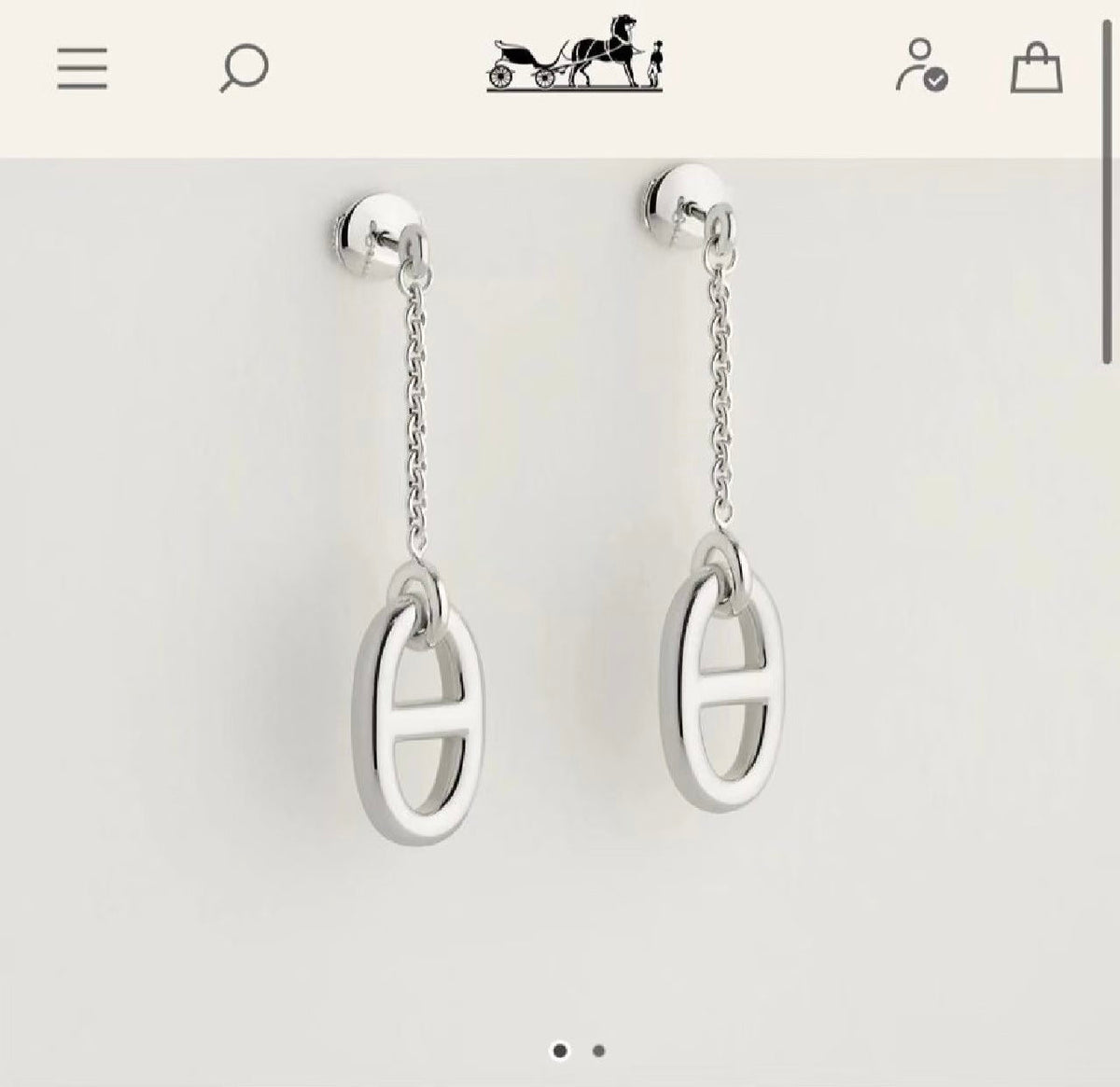 Martin Graham stud earrings in polished metal-tone – main product view