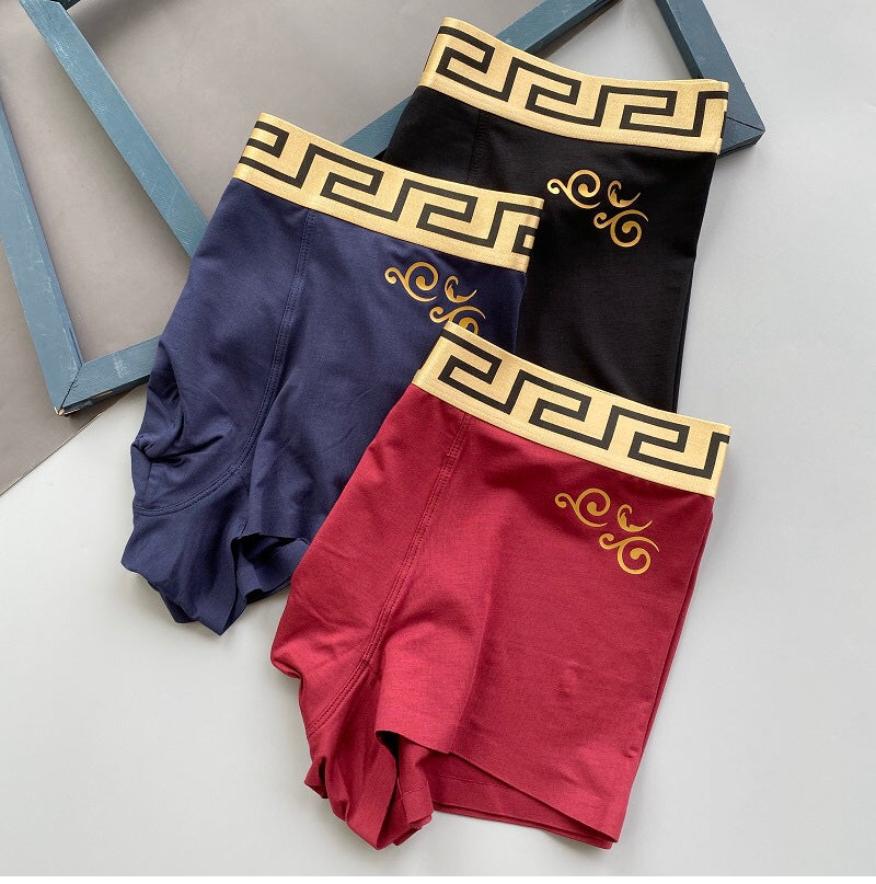 Versace 93/7 Modal-Spandex Men's Boxer Briefs - 3-Piece Box - Sizes L-XXXL