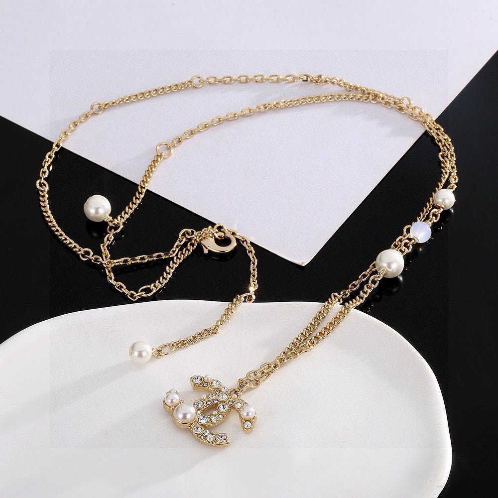Martin Graham pendant necklace in polished metal-tone – main product view