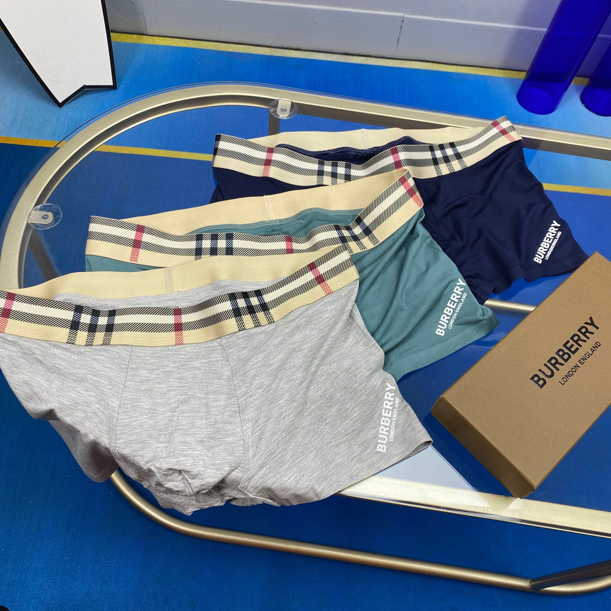 Burberry Modal Seamless-Cut Men's Boxer Briefs - 3-Piece Box