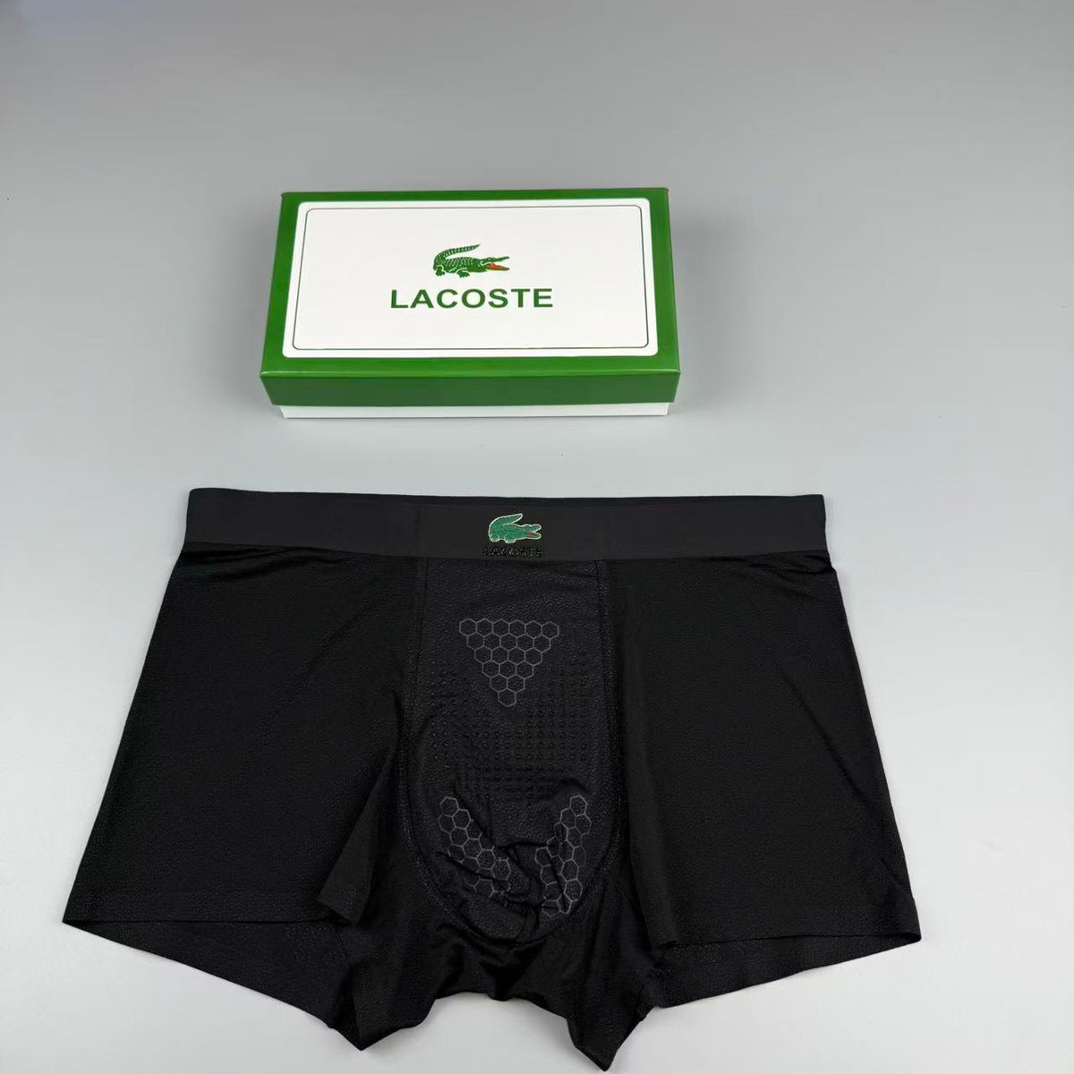Lacoste Mulberry silk Seamless-Cut Men's Boxer Briefs - 3-Piece Box