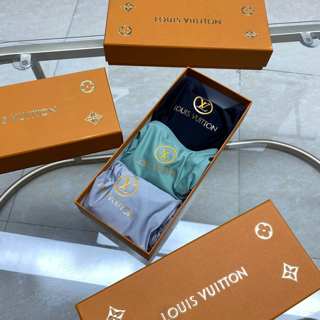 Louis Vuitton Ice-Silk Men's Boxer Briefs - 3-Piece Box - Sizes L-XXXL