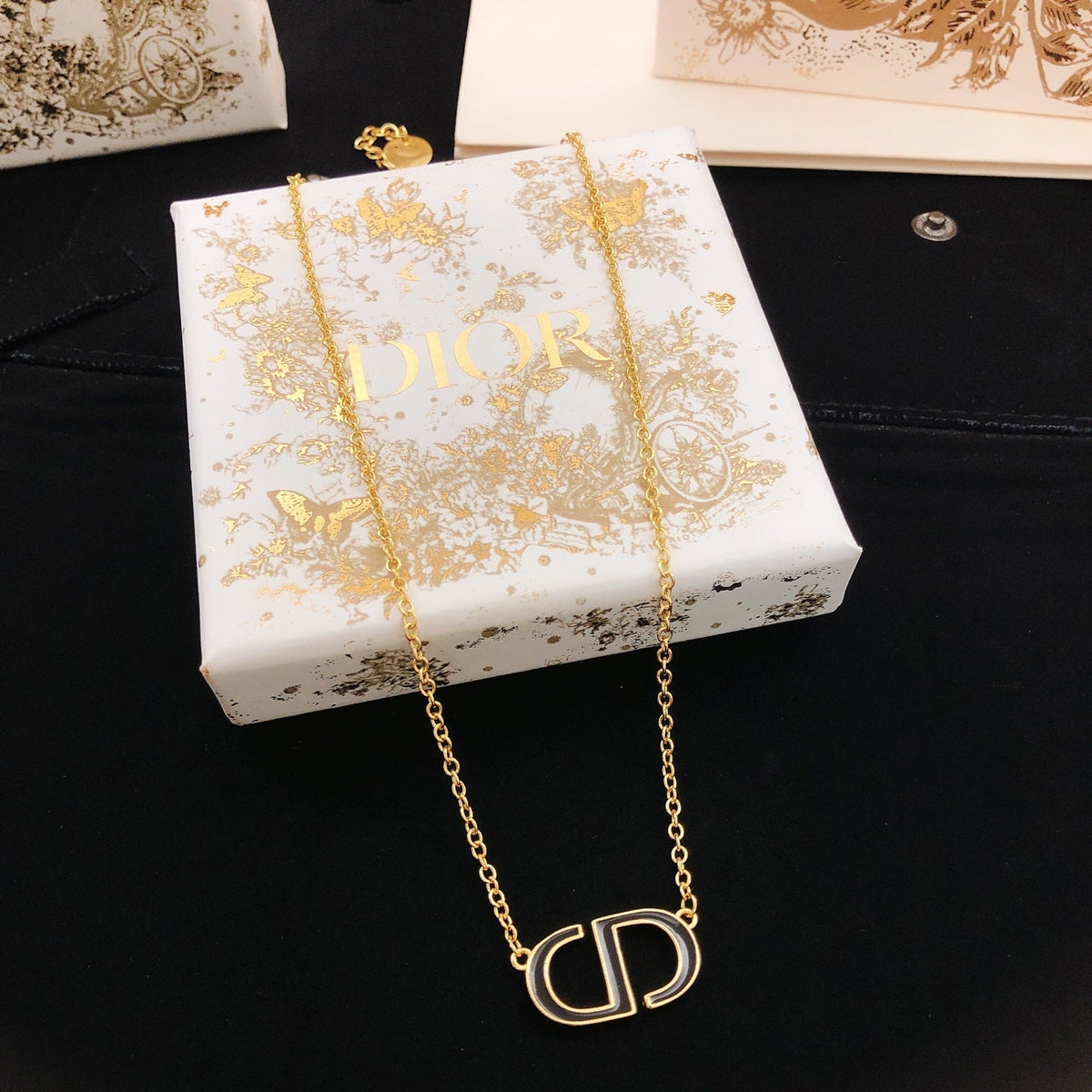 Martin Graham pendant necklace in polished metal-tone – main product view