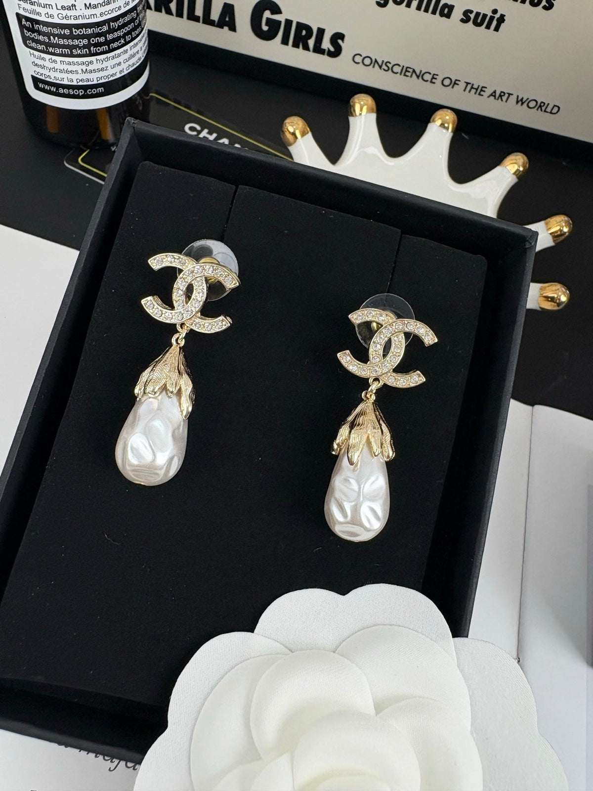 Martin Graham earrings in polished metal-tone – main product view