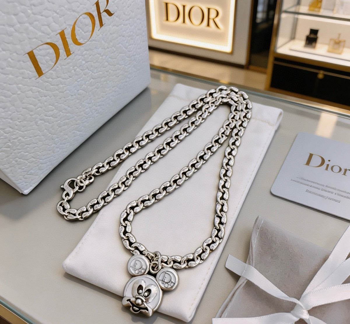 Martin Graham pendant necklace in polished metal-tone – main product view