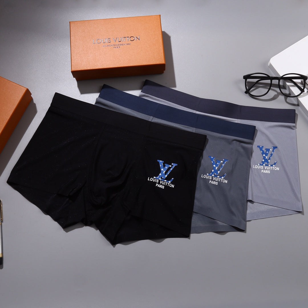 Louis Vuitton Colourful Initial Graphics Men's Boxer Briefs - 3-Piece Box