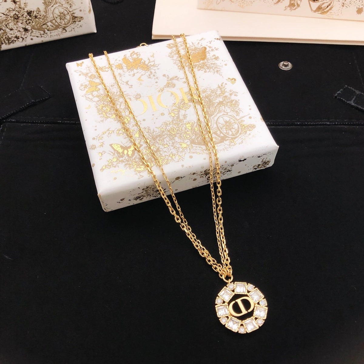 Martin Graham pendant necklace in polished metal-tone – main product view