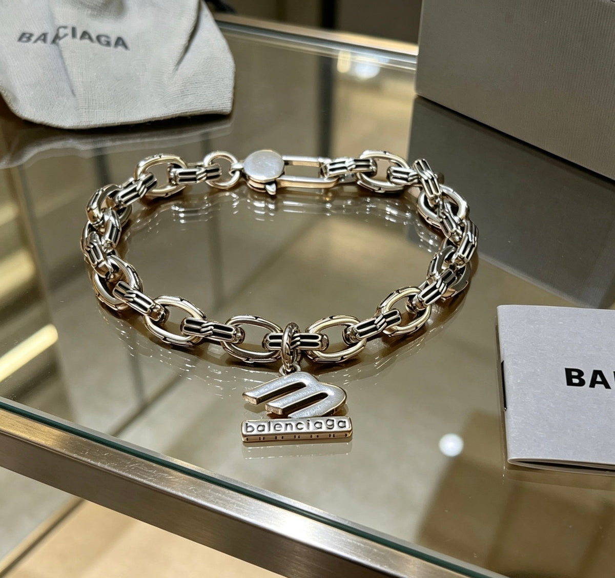Martin Graham bracelet in polished metal-tone – main product view