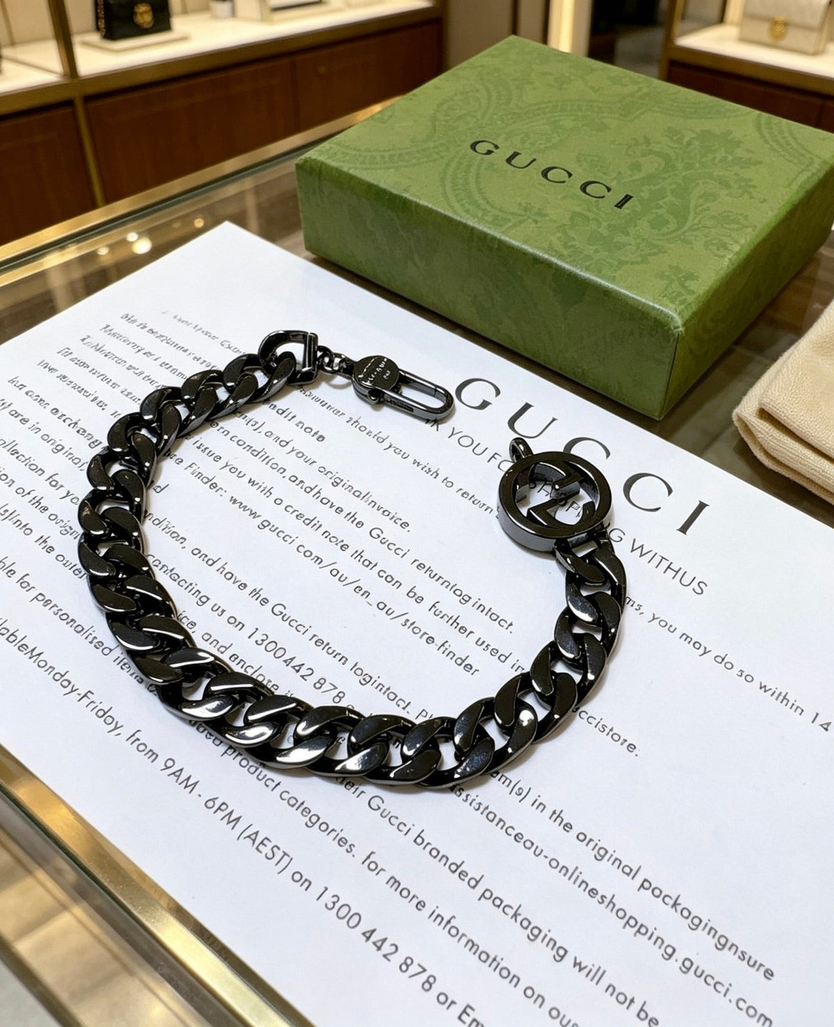 Martin Graham bracelet in polished metal-tone – main product view