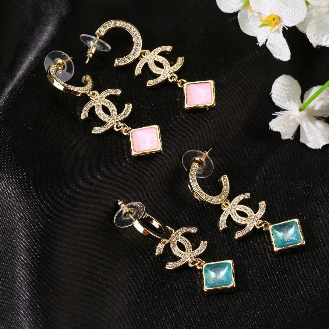 Martin Graham Double-C earrings in gold-tone – main product view