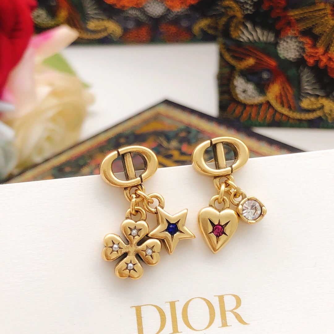 Martin Graham stud earrings in polished metal-tone – main product view