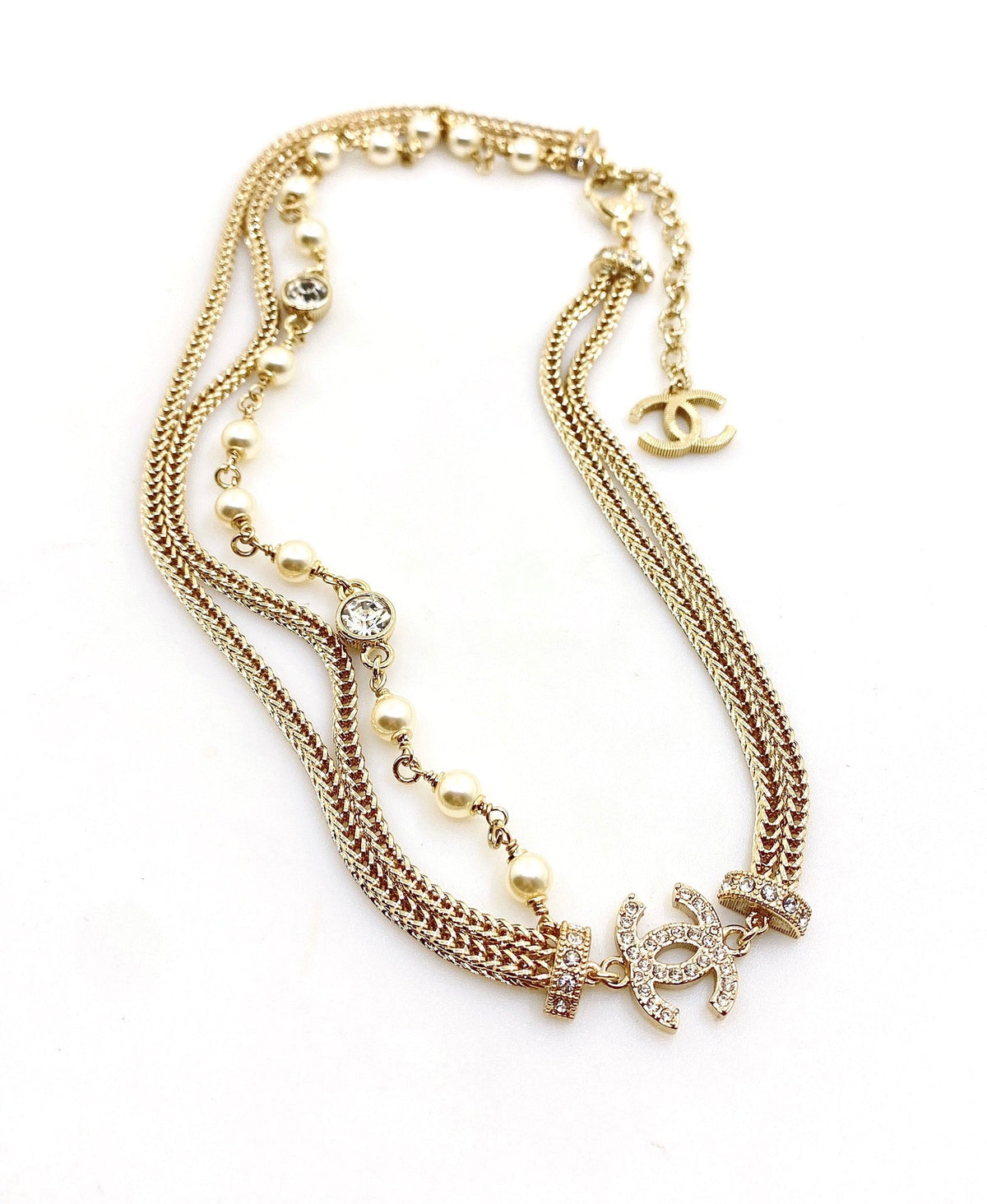 Martin Graham pendant necklace in polished metal-tone – main product view