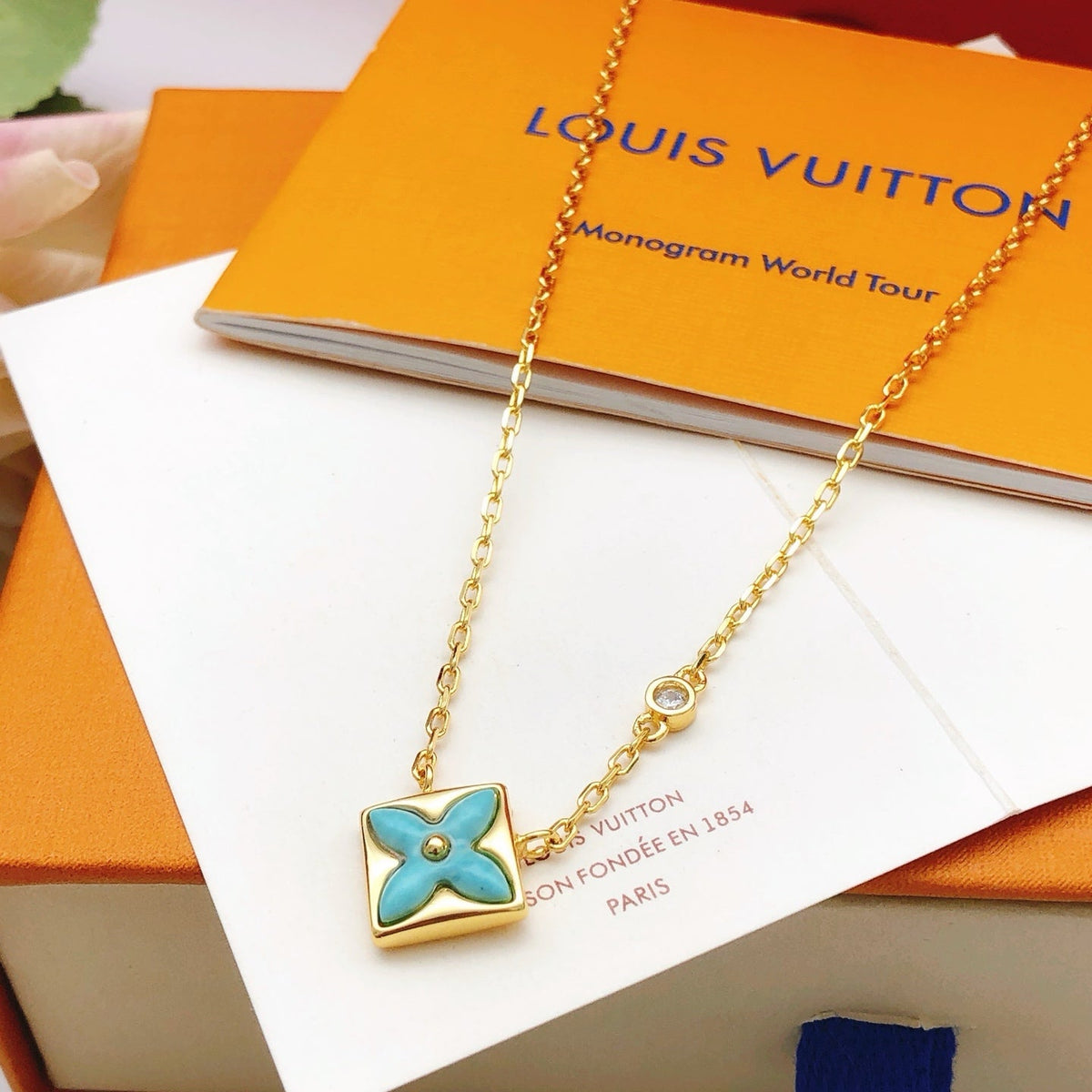 Martin Graham pendant necklace in polished metal-tone – main product view