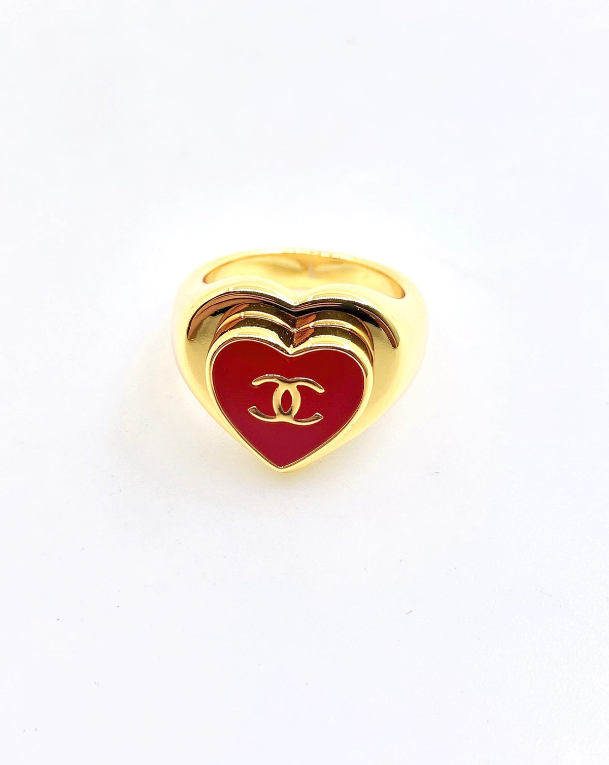 Heart Statement Ring in Gold-Tone main product view