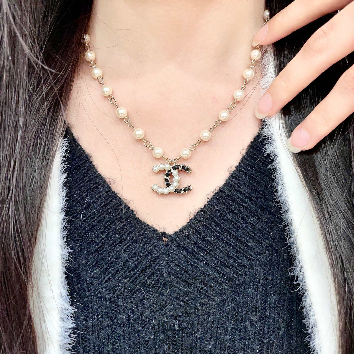 Martin Graham pendant necklace in polished metal-tone – main product view