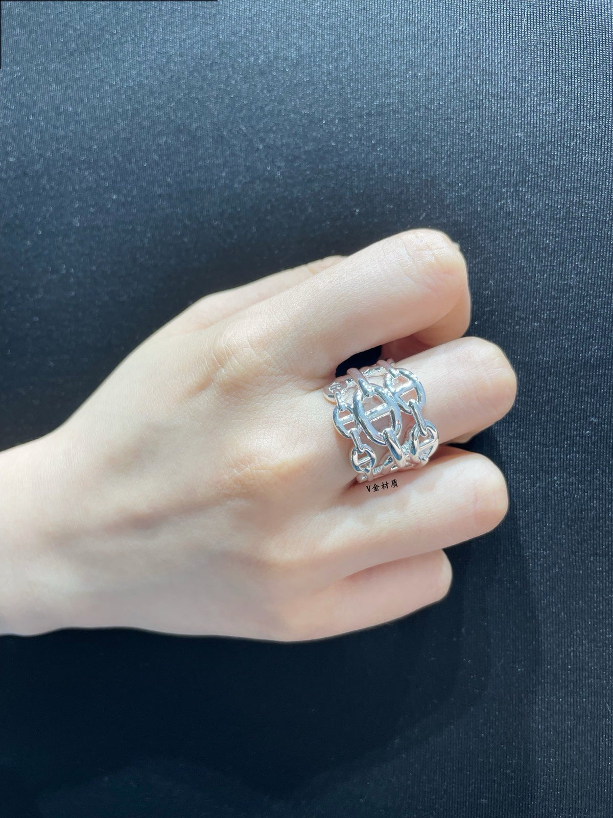 Martin Graham ring in polished metal-tone – main product view