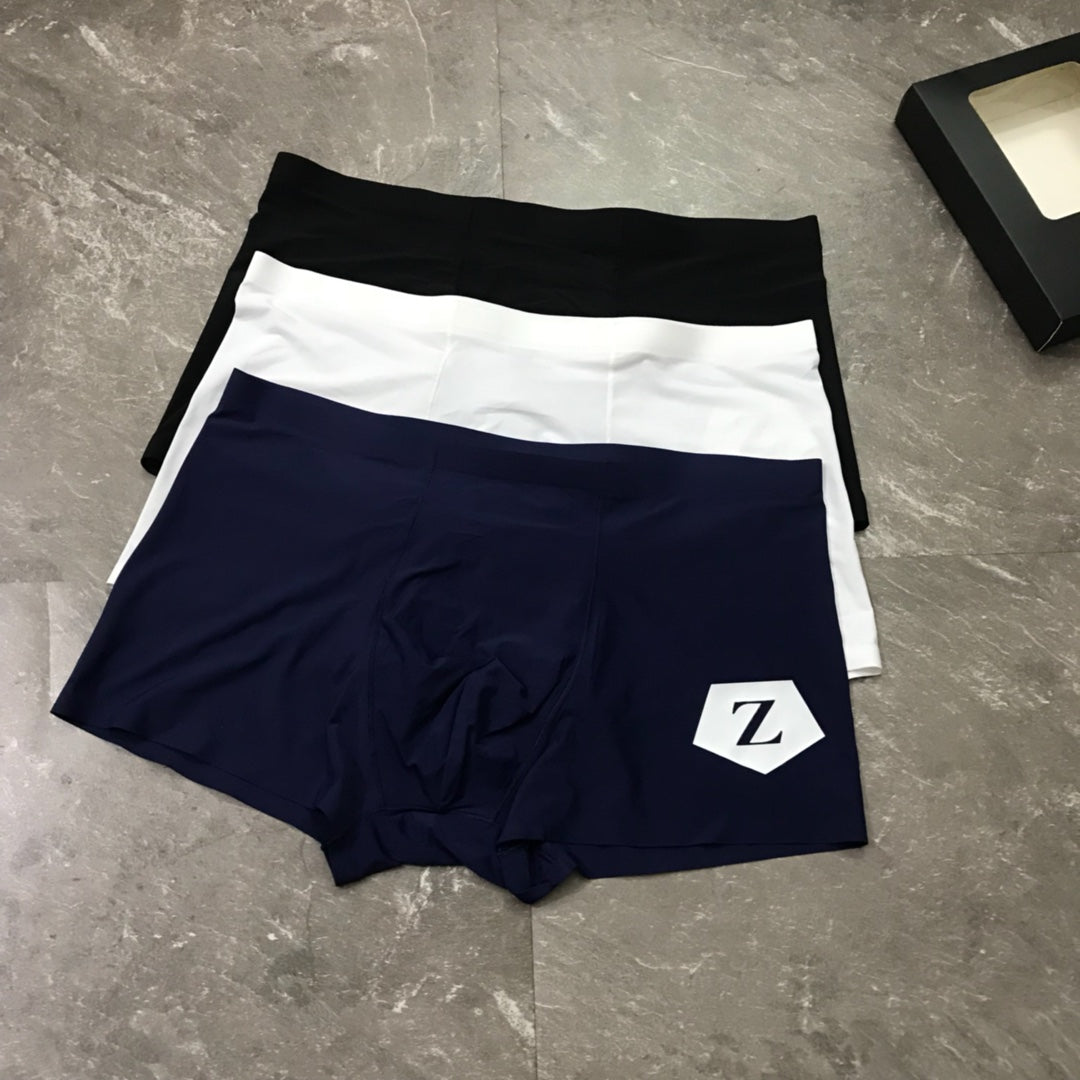 Zegna Milk-Silk Men's Boxer Briefs - 3-Piece Box - Sizes L-XXXL