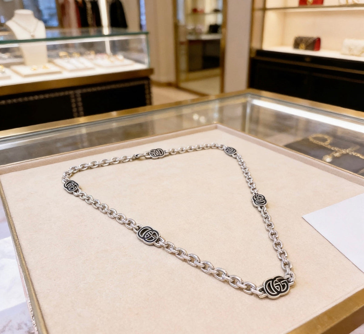 Martin Graham pendant necklace in polished metal-tone – main product view