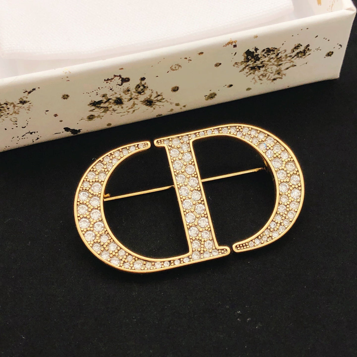 Martin Graham brooch in polished metal-tone – main product view