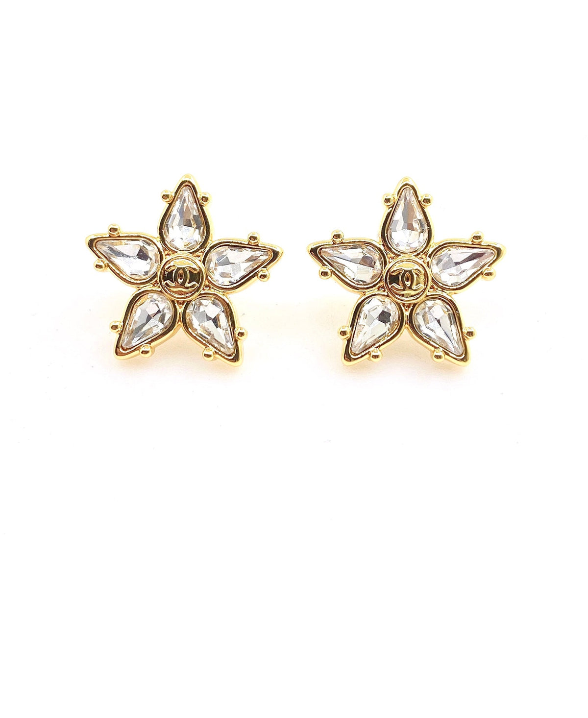Martin Graham stud earrings in polished metal-tone – main product view