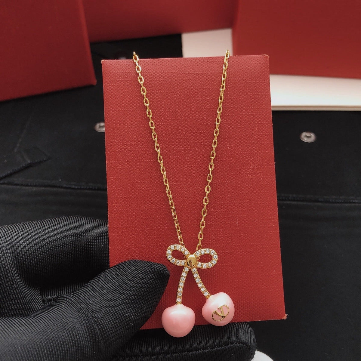 Martin Graham pendant necklace in polished metal-tone – main product view