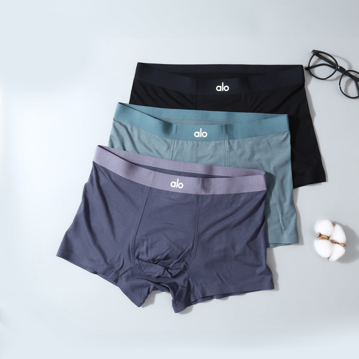 Alo Tonal Waistband Men's Trunk Underwear - 3-Piece Box