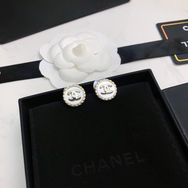 Martin Graham stud earrings in polished metal-tone – main product view