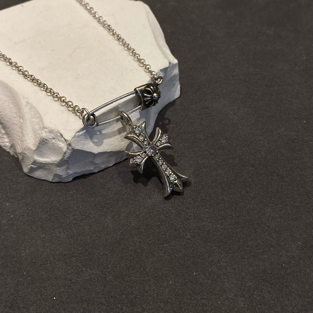 Martin Graham pendant necklace in polished metal-tone – main product view