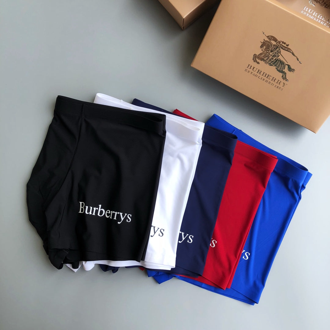 Burberry Side Lettering Men's Trunk Underwear - 3-Piece Box