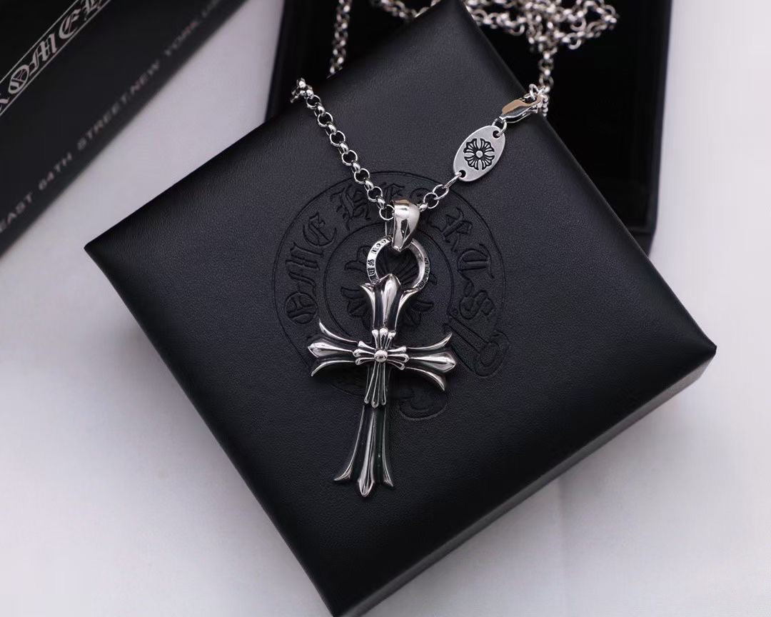 Martin Graham pendant necklace in polished metal-tone – main product view