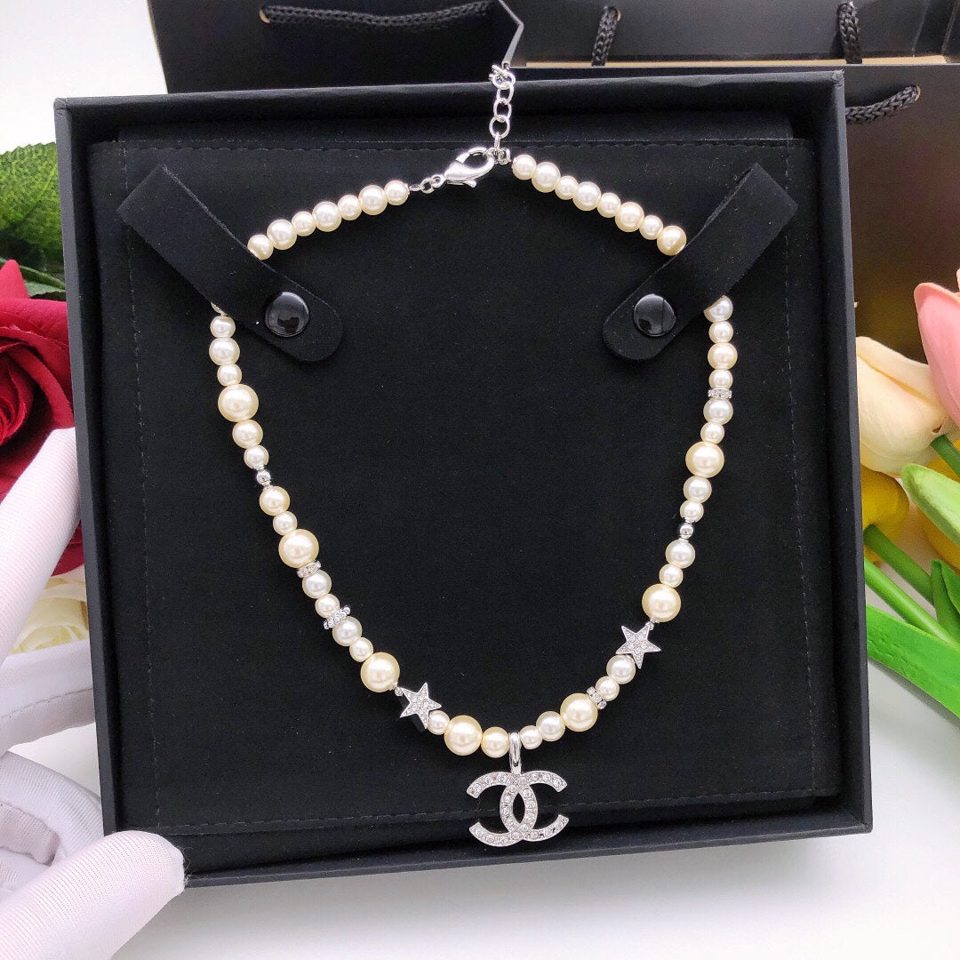 Martin Graham pendant necklace in polished metal-tone – main product view
