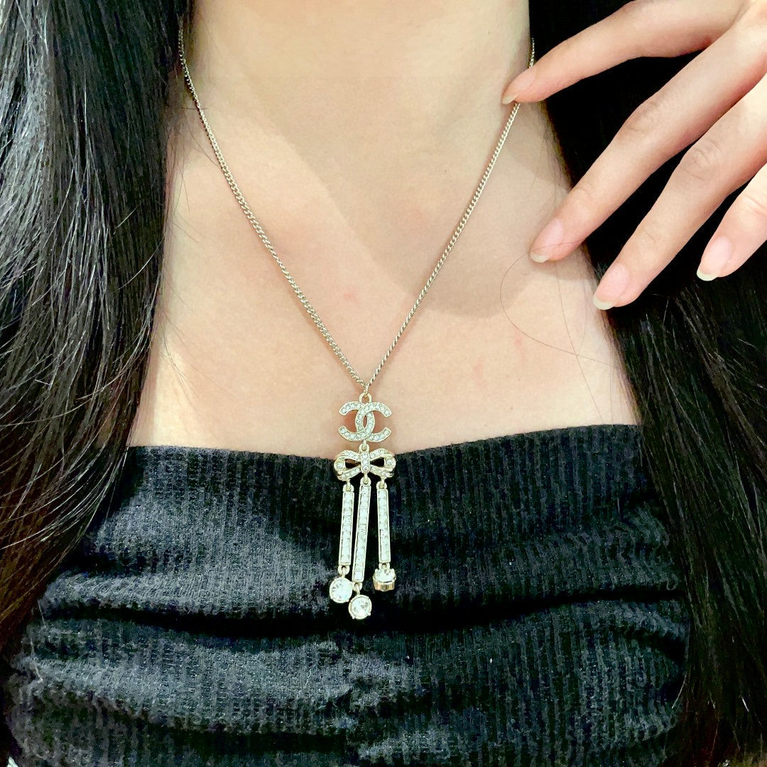 Martin Graham pendant necklace in polished metal-tone – main product view