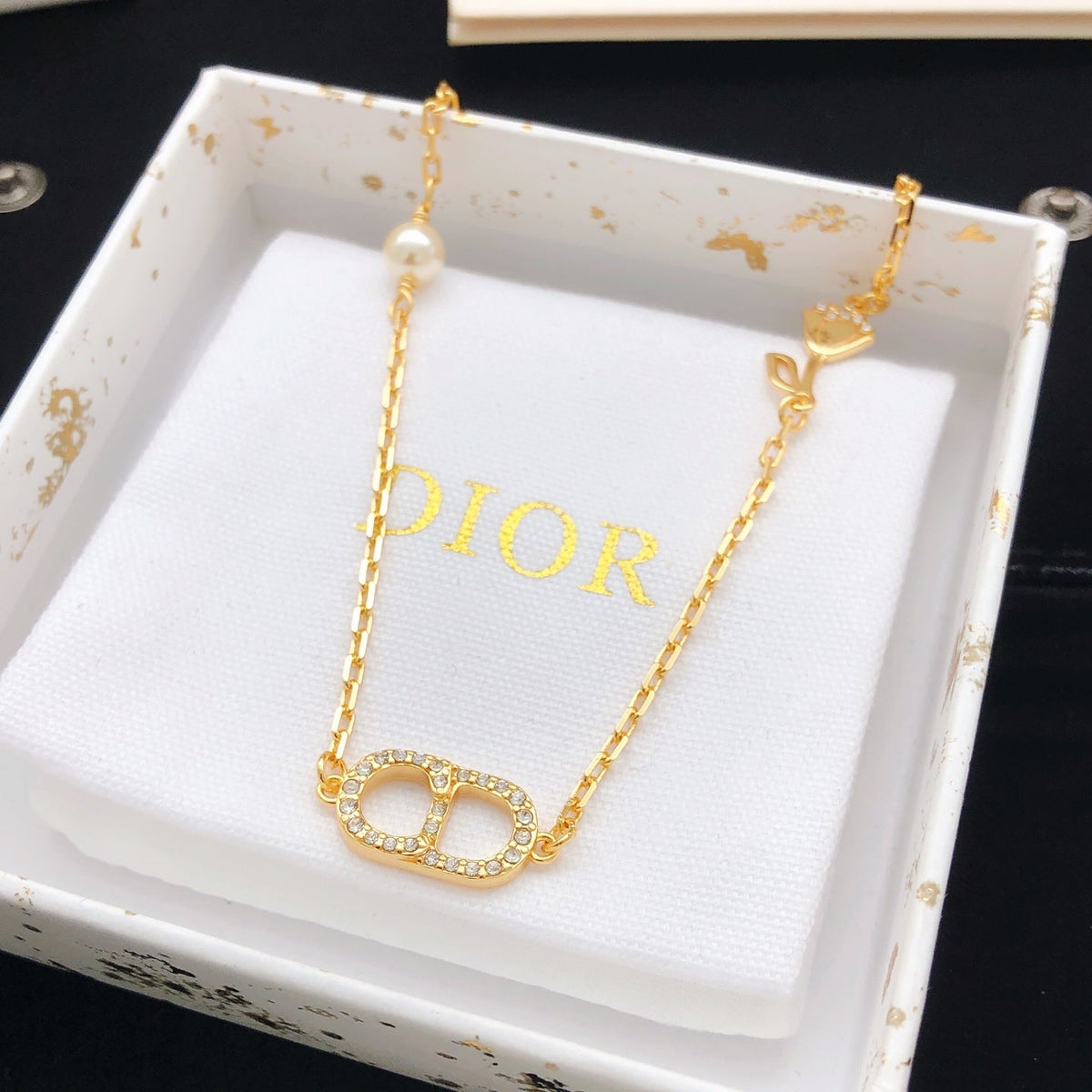 Martin Graham pendant necklace in polished metal-tone – main product view