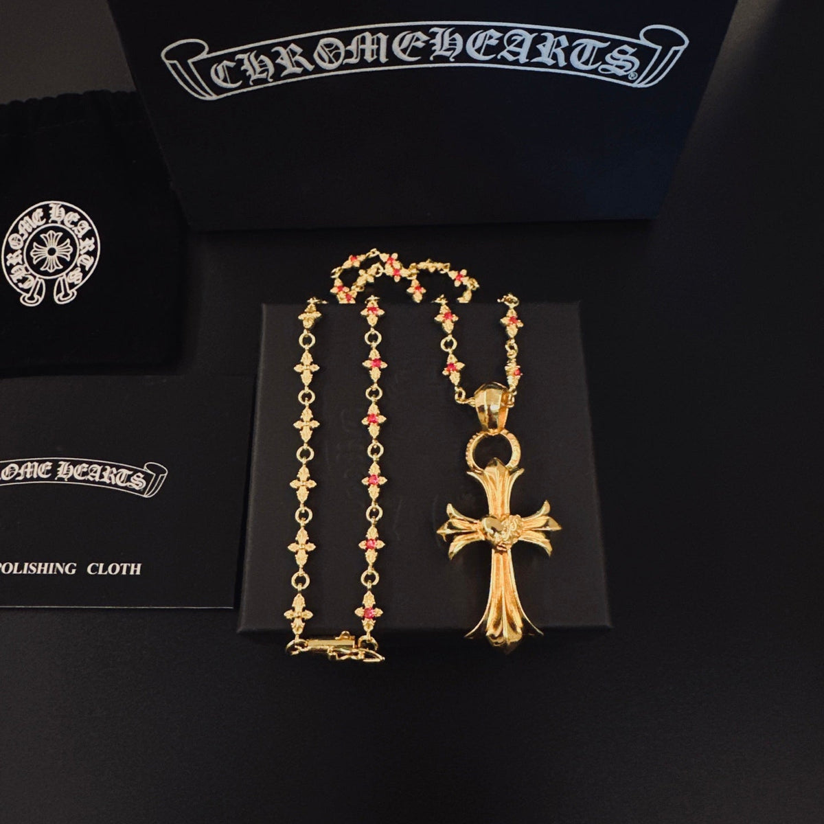 Martin Graham pendant necklace in polished metal-tone – main product view