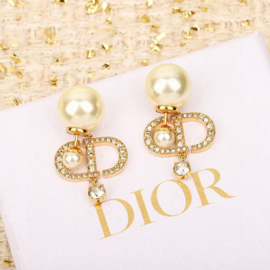 Martin Graham stud earrings in polished metal-tone – main product view