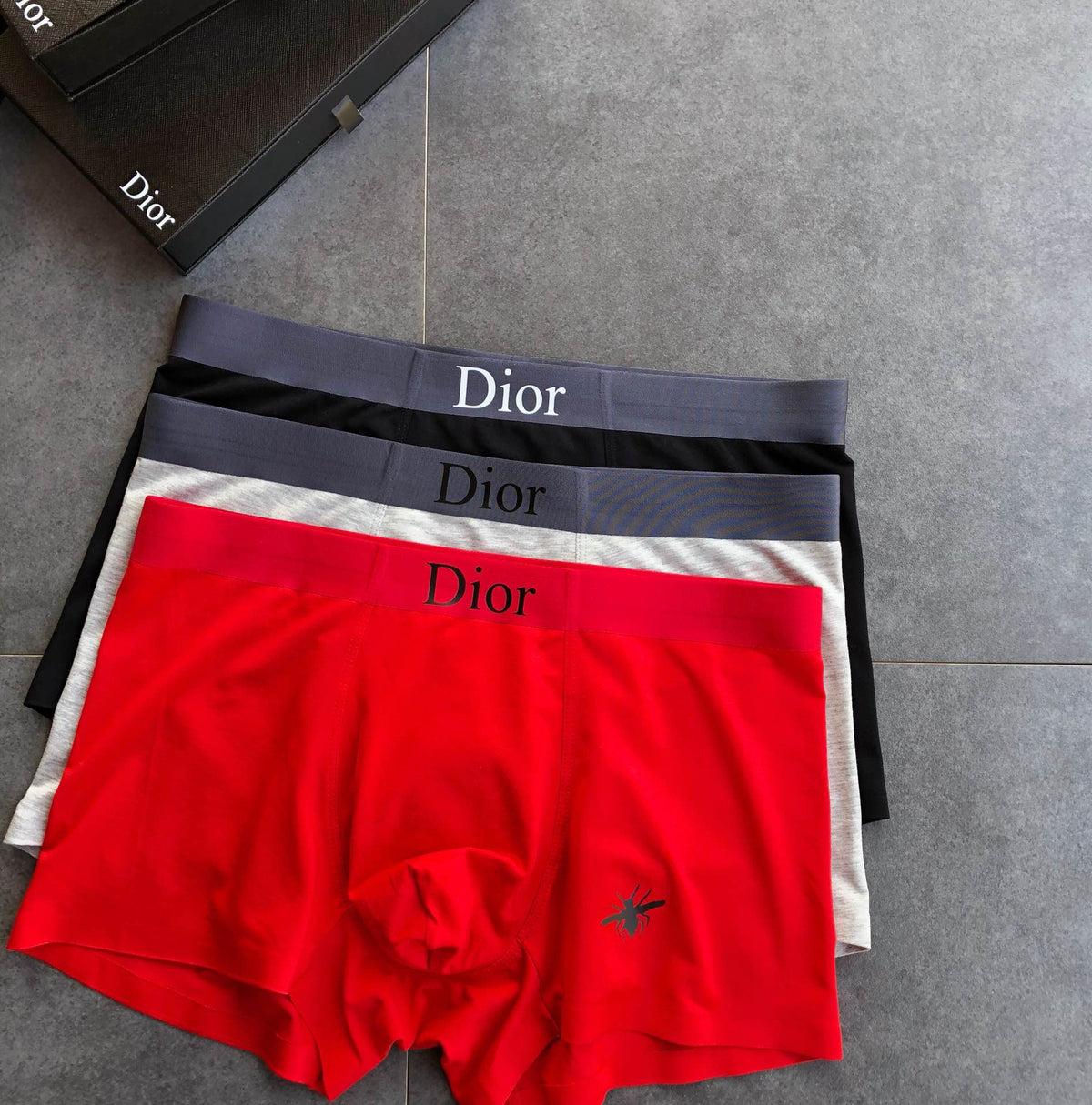 Dior Small Bee Men's Boxer Briefs - 3-Piece Box