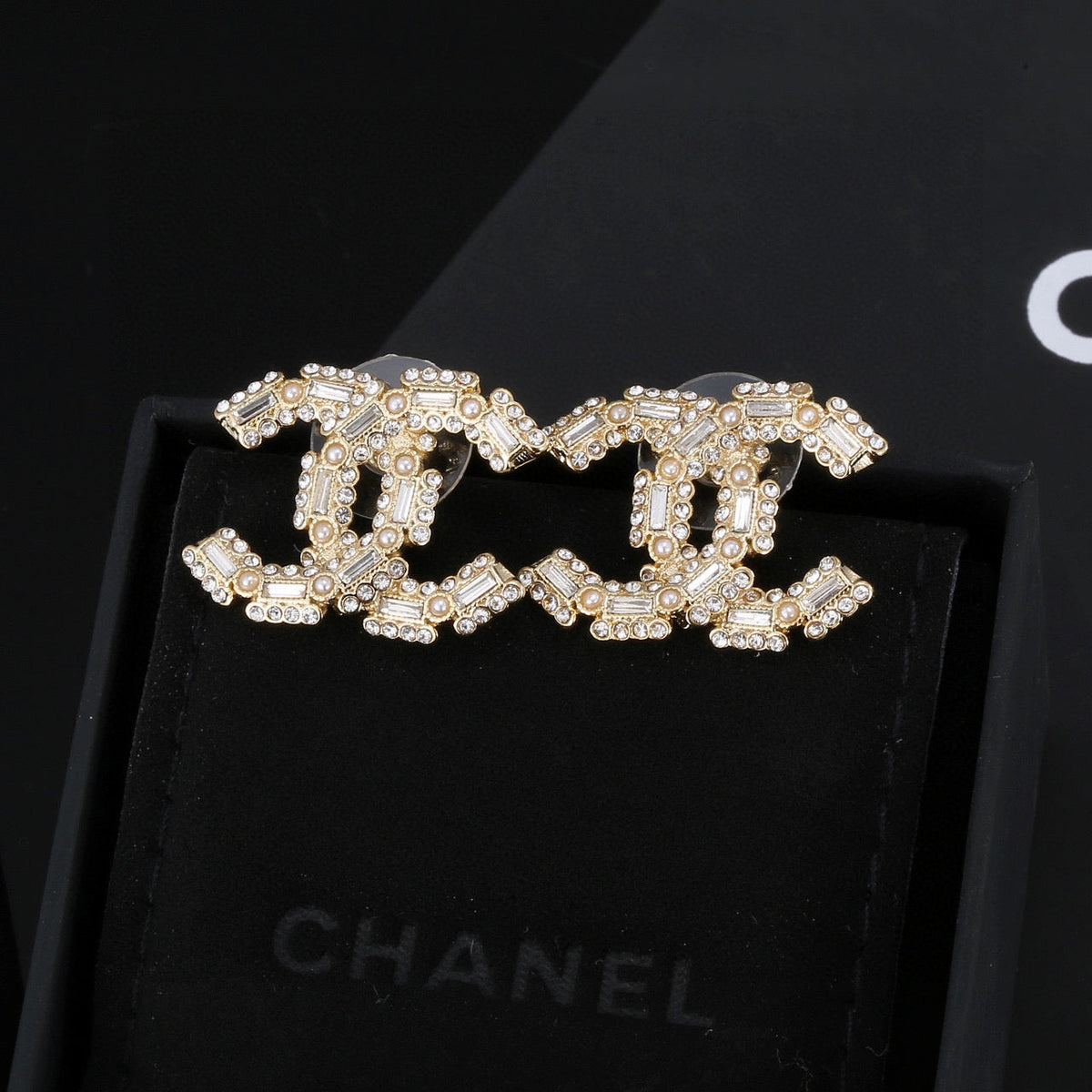 Martin Graham stud earrings in polished metal-tone – main product view