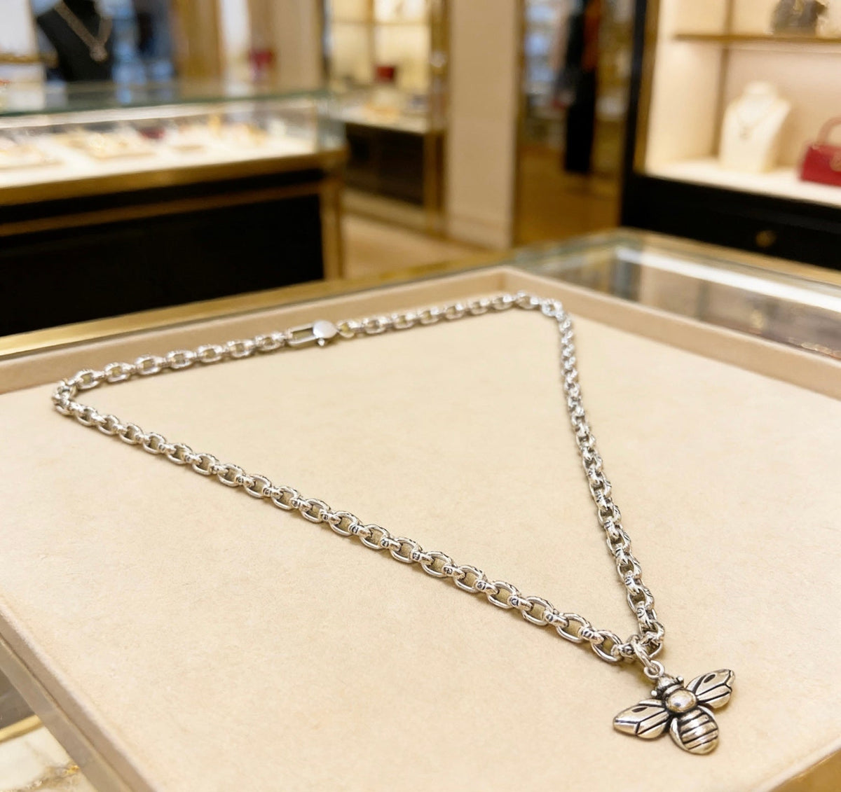 Martin Graham pendant necklace in polished metal-tone – main product view