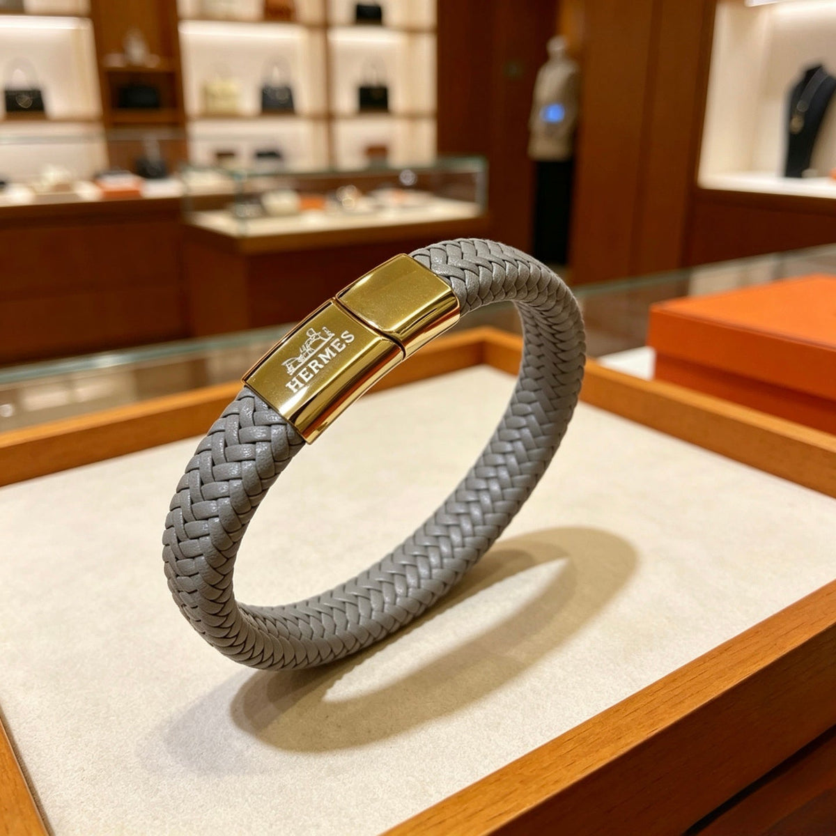 Martin Graham bangle in polished metal-tone – main product view