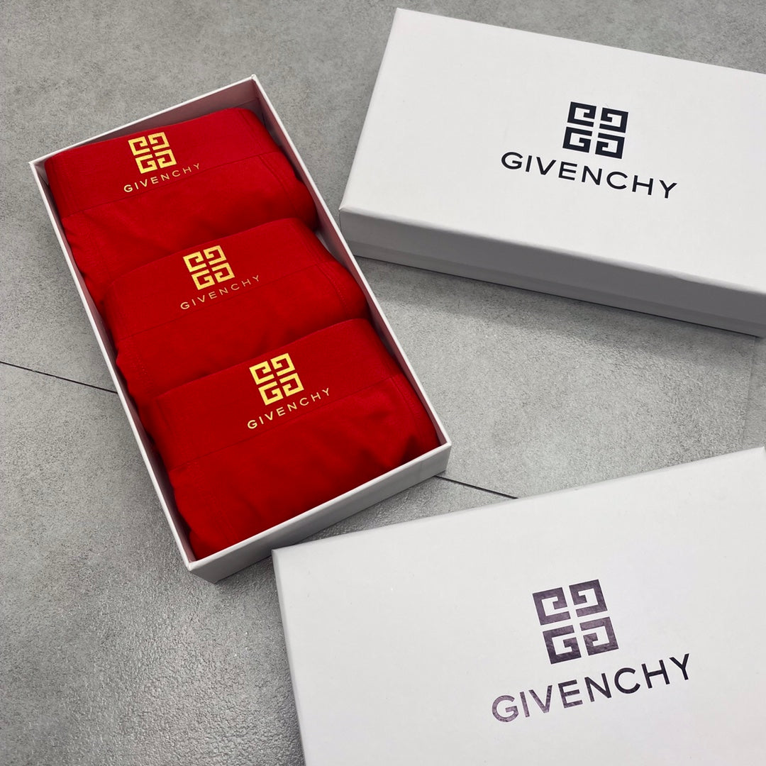 Givenchy Gold Emblem Men's Boxer Briefs - 3-Piece Box